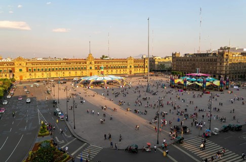 People in the main square Zocalo