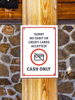 Cash only