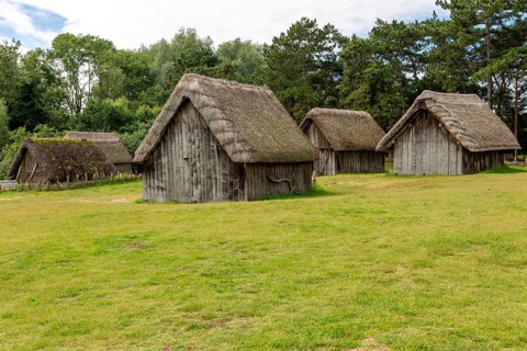 Wood and thatch buildings at West Stow