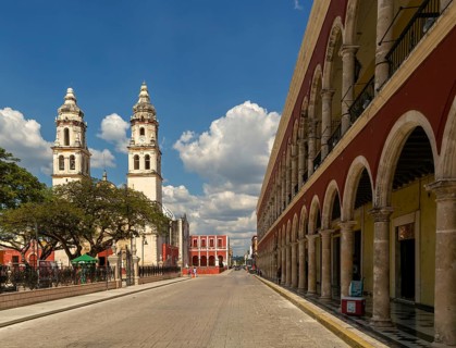 Historical Spanish colonial buildings