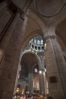 Interior of the Basilica Sacre-Coeur de Motmartre