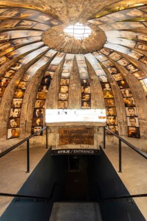 Interior of the war bunker museum near Skanderbeg Square in Tirana. Albania