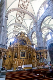 Grand altar inside cathedral church