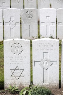 Jewish grave at the Lijssenthoek Military Cemetery