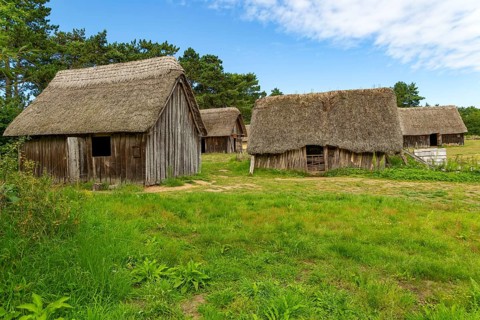 Wood and thatch buildings at West Stow