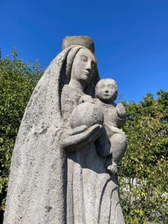 Madonna sculpture