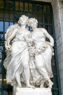 Marble sculpture 'The Virile Age' by Andre-Joseph Allar