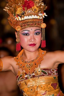 Gorgeous dancer at Kecak Dance