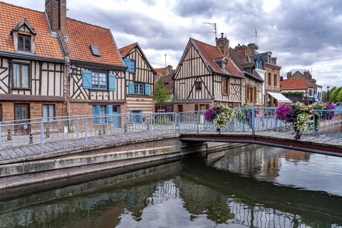 Half-timbered houses in the St-Leu quarter