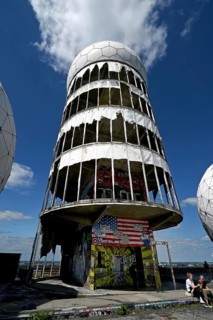 Former US wiretap buildings on Teufelsberg in Grunewald Berlin
