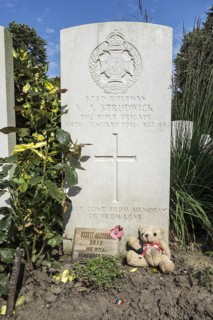 Headstone of 15 year old Joe Strudwick