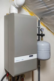 Domestic condensing boiler