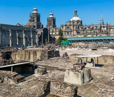 Templo Mayor archaeological Aztec city of Tenochtitlan