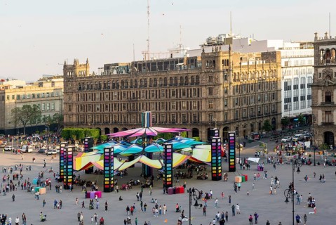 People in the main square Zocalo