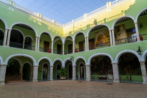 Courtyard interior of Governor's Palace government building