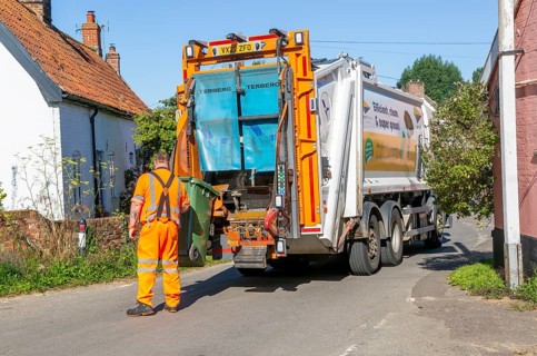 East Suffolk Council waste collection vehicle