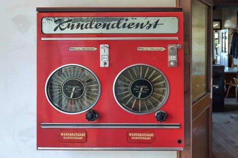 Candy machine from the 1950s