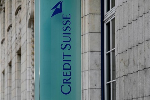 Credit Suisse Bank lettering