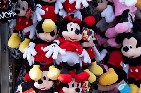 Oktoberfest Plush Toys at Stand Mickey Mouse Munich Bavaria