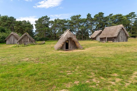 Wood and thatch buildings at West Stow