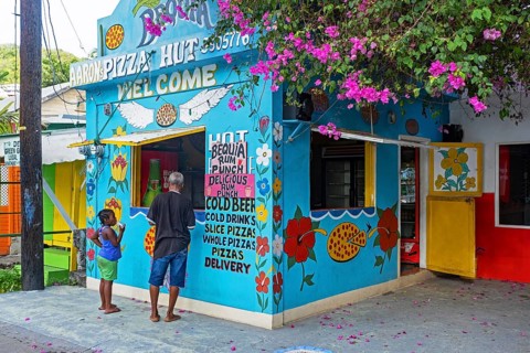Takeaway pizza shop