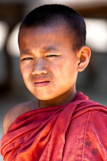 Novice with red robe