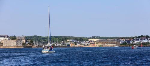 Entrance to the port of Concarneau