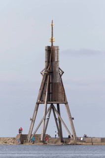 Tourists at the Kugelbake