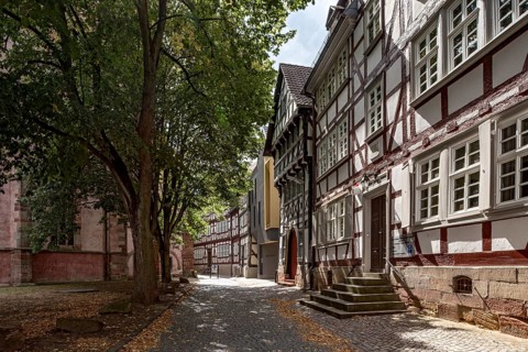 Historic half-timbered houses