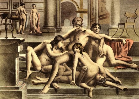 Man having sex with three woman