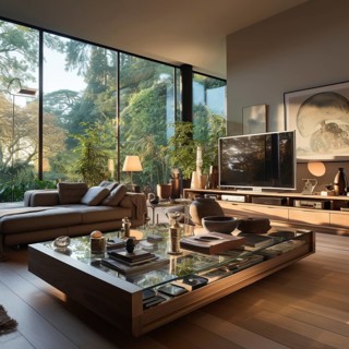 Modern apartment furnishings