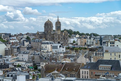 Town view with St. Paul Church