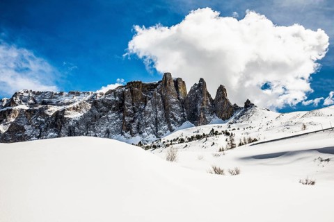 Snow-covered mountains