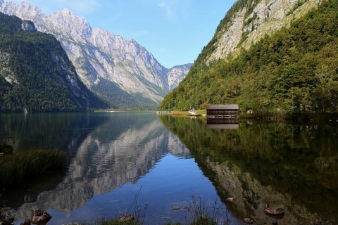 View of Koenigssee and Watzmann from the Saletalm