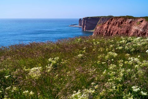 Lange Anna with cliffs on the high seas island of Helgoland