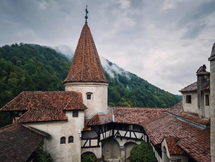 The medieval Bran fortress known as Dracula castle in Transylvania