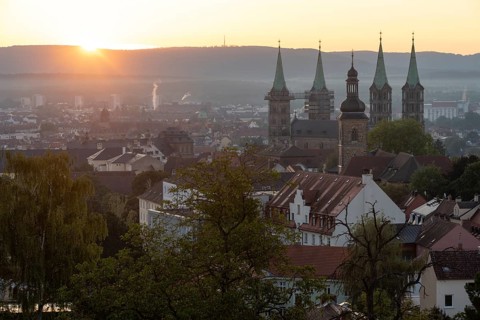Bamberg Cathedral at sunrise