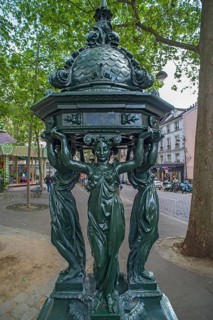 The Art Nouveau Wallace Fountain with Drinking Water