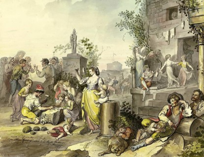 The Life of the Rich Citizens in Trastevere