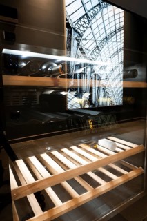Modern Luxury Wine Cellar with Reflection in Switzerland