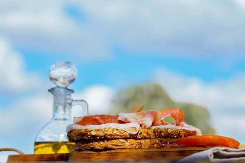 Toast with tomato