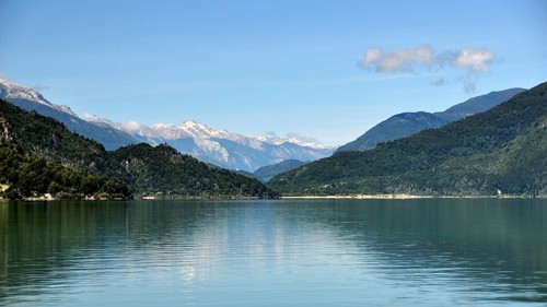 Lago Tagua-Tagua in the Andes in southern Chile
