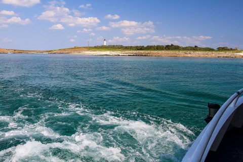 Ile de Penfret island with lighthouse
