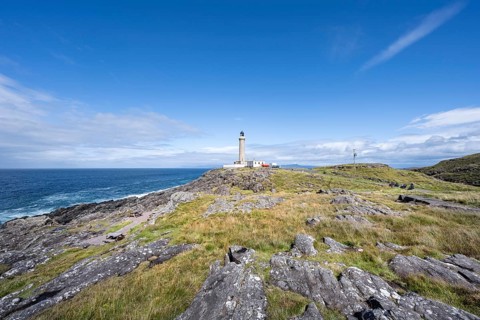 The 35 metre high Ardnamurchan Lighthouse was completed by Alan Stevenson in 1849 and is located at the most westerly point of the British main island