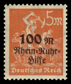 Stamp vintage 1923 of the Deutsche Reichspost