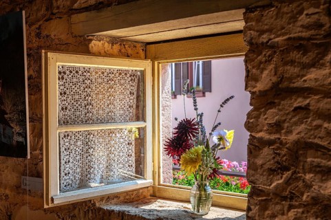 Windows of the historic cliff dwellings