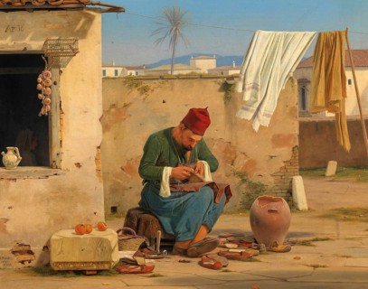 Shoemaker on the street