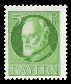 Stamp from the Kingdom of Bavaria