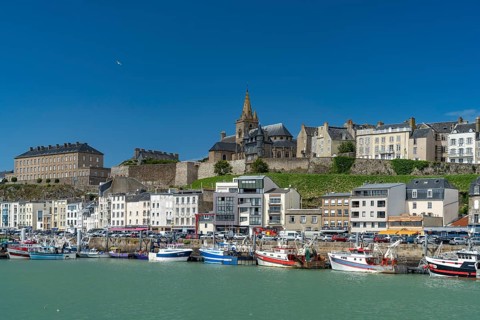 Town view with harbour