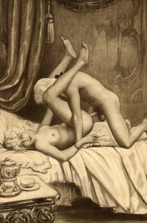 Couple having sex in bed
